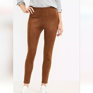 ♥️NWT Ann Tylor Loft Tall Faux Suede Leggings. L